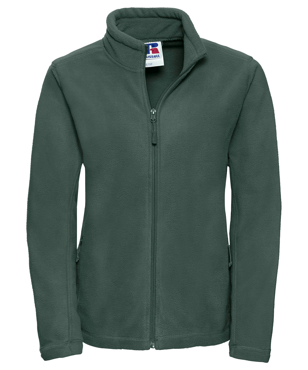 Russell Women's full-zip outdoor fleece Bottle Green