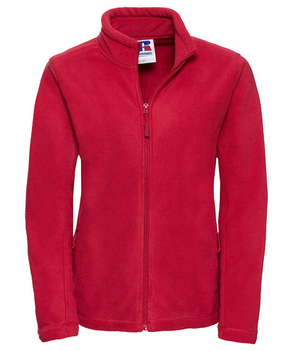 Russell Women's full-zip outdoor fleece Classic Red