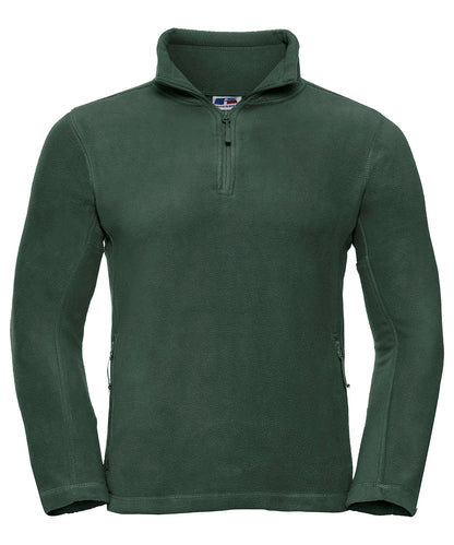Russell ¼-zip outdoor fleece Bottle Green