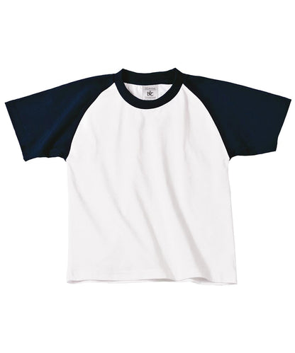 B&C Collection B&C Baseball /kids White/Navy