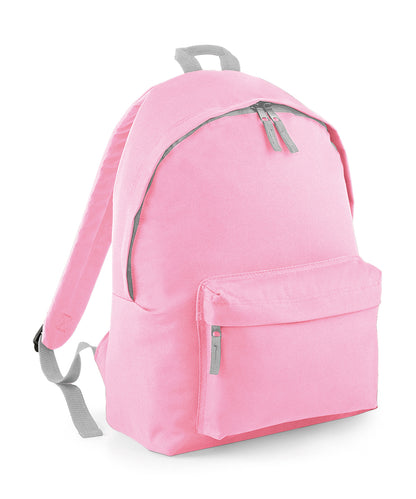 BagBase Junior fashion backpack Classic Pink/Light Grey