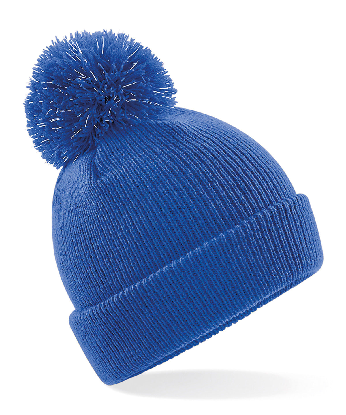 Beechfield Junior reflective bobble beanie Bright Royal