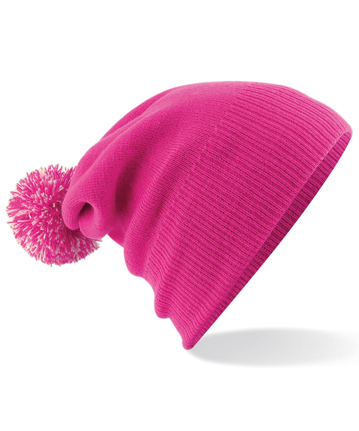 Beechfield Junior snowstar® beanie Fuchsia/Off White