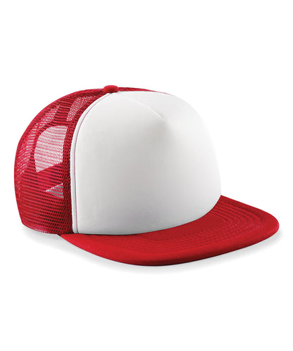 Beechfield Junior vintage snapback trucker Classic Red/White