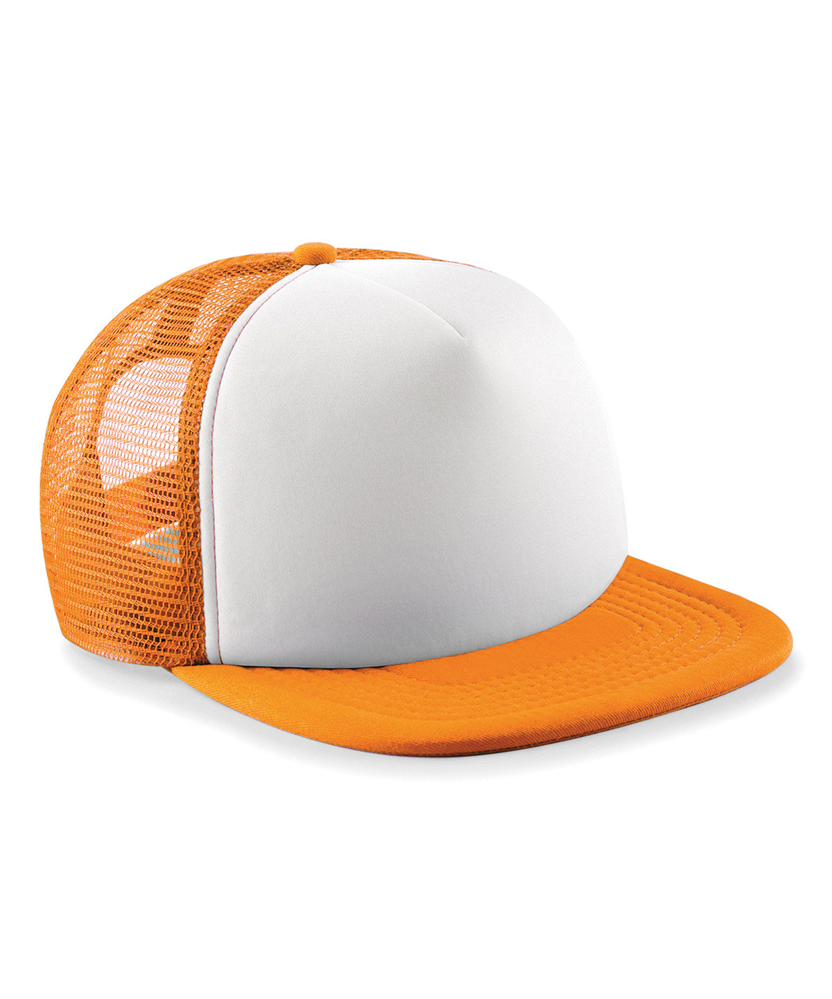 Beechfield Junior vintage snapback trucker Orange/White