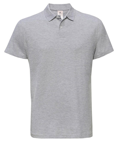 B&C Collection B&C ID.001 polo Heather Grey