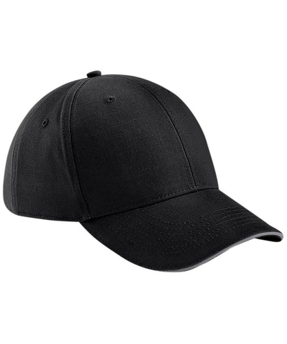 Beechfield Athleisure 6-panel cap Black/Graphite Grey