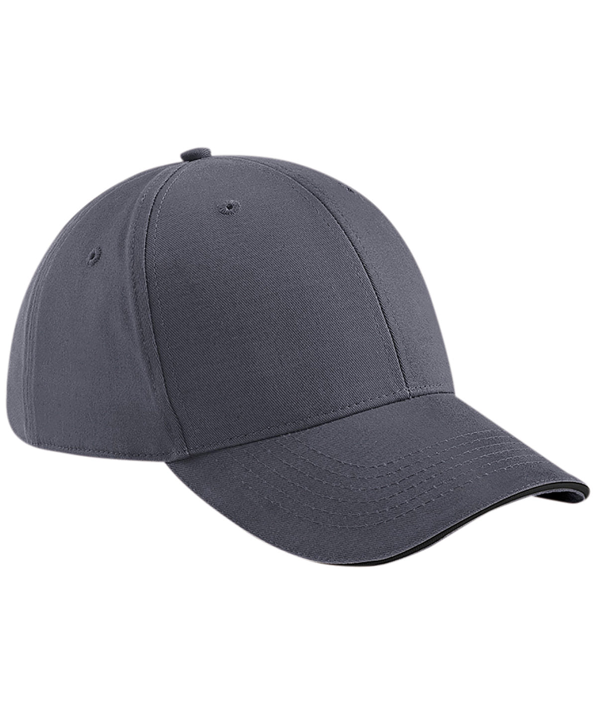 Beechfield Athleisure 6-panel cap Graphite Grey/Black