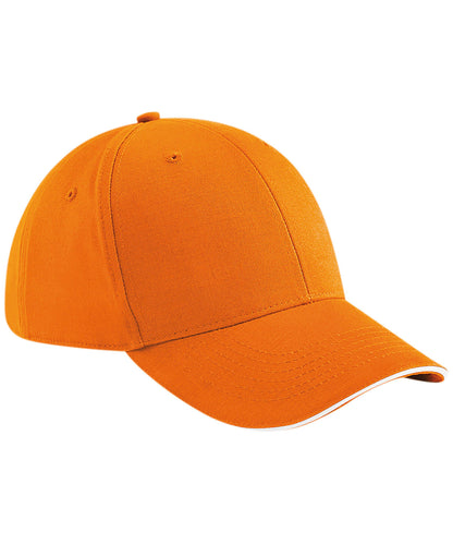 Beechfield Athleisure 6-panel cap Orange/White