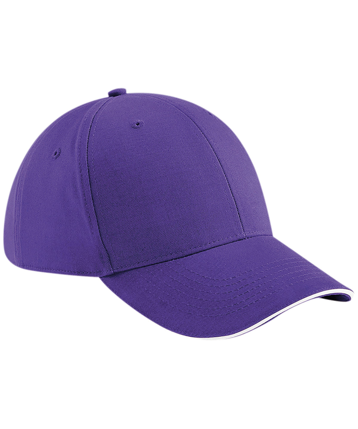 Beechfield Athleisure 6-panel cap Purple/White