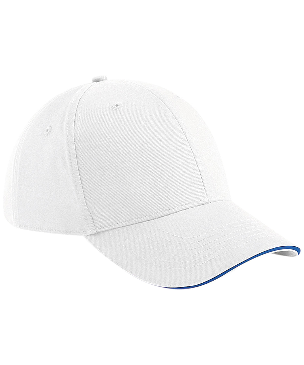 Beechfield Athleisure 6-panel cap White/Bright Royal