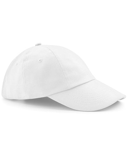 Beechfield Low-profile heavy cotton drill cap White