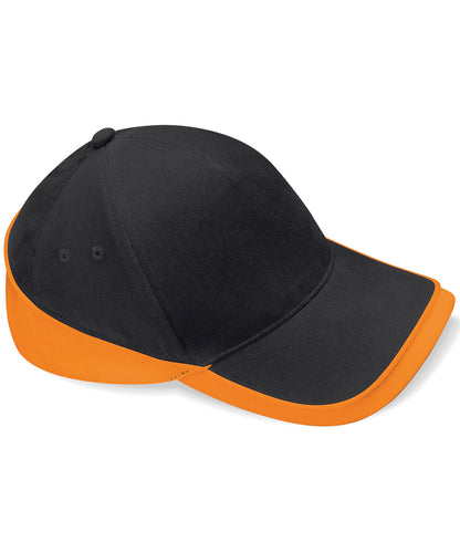 Beechfield Teamwear competition cap Black/Orange