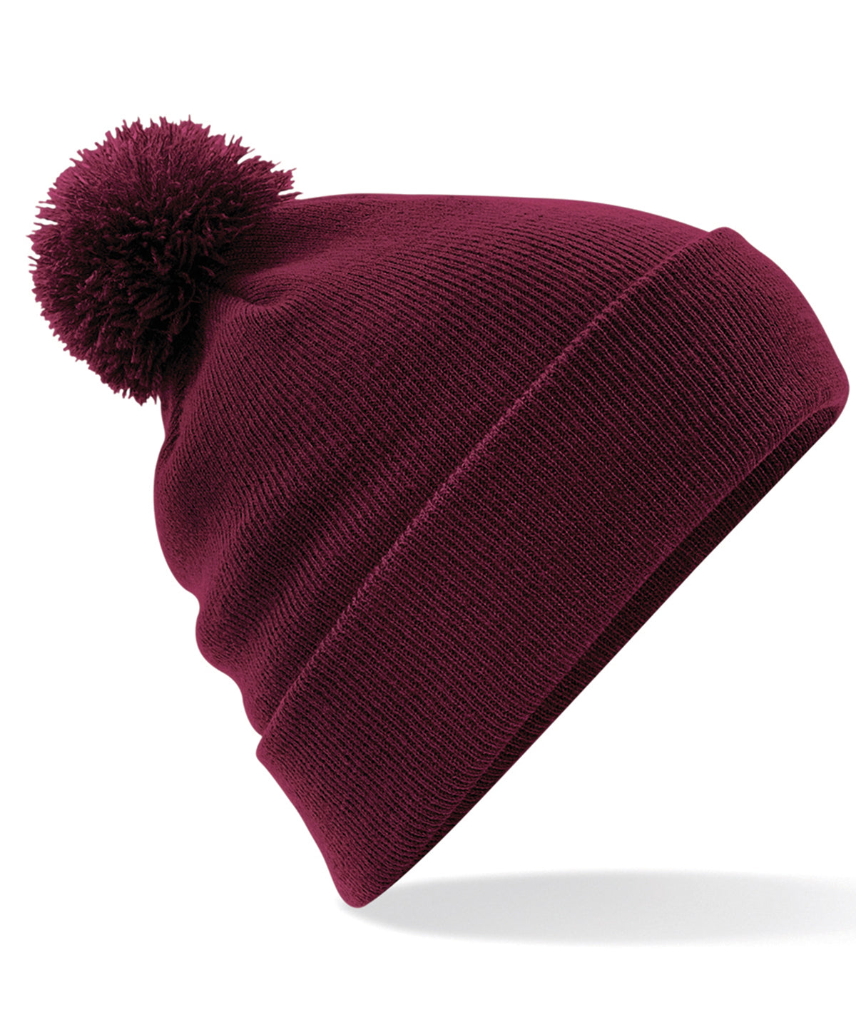 Beechfield Original pom pom beanie Burgundy
