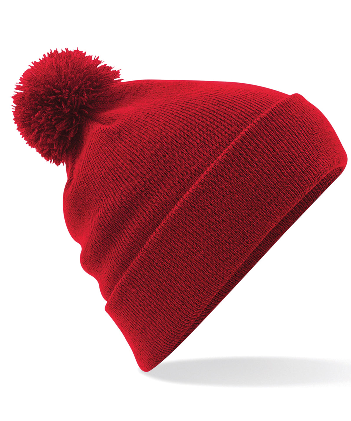 Beechfield Original pom pom beanie Classic Red