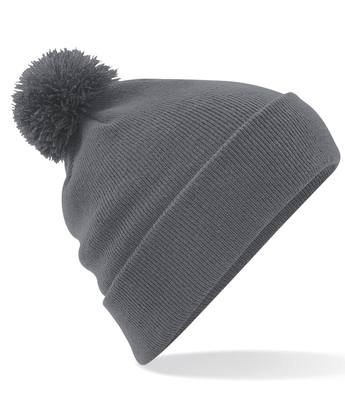 Beechfield Original pom pom beanie Graphite Grey