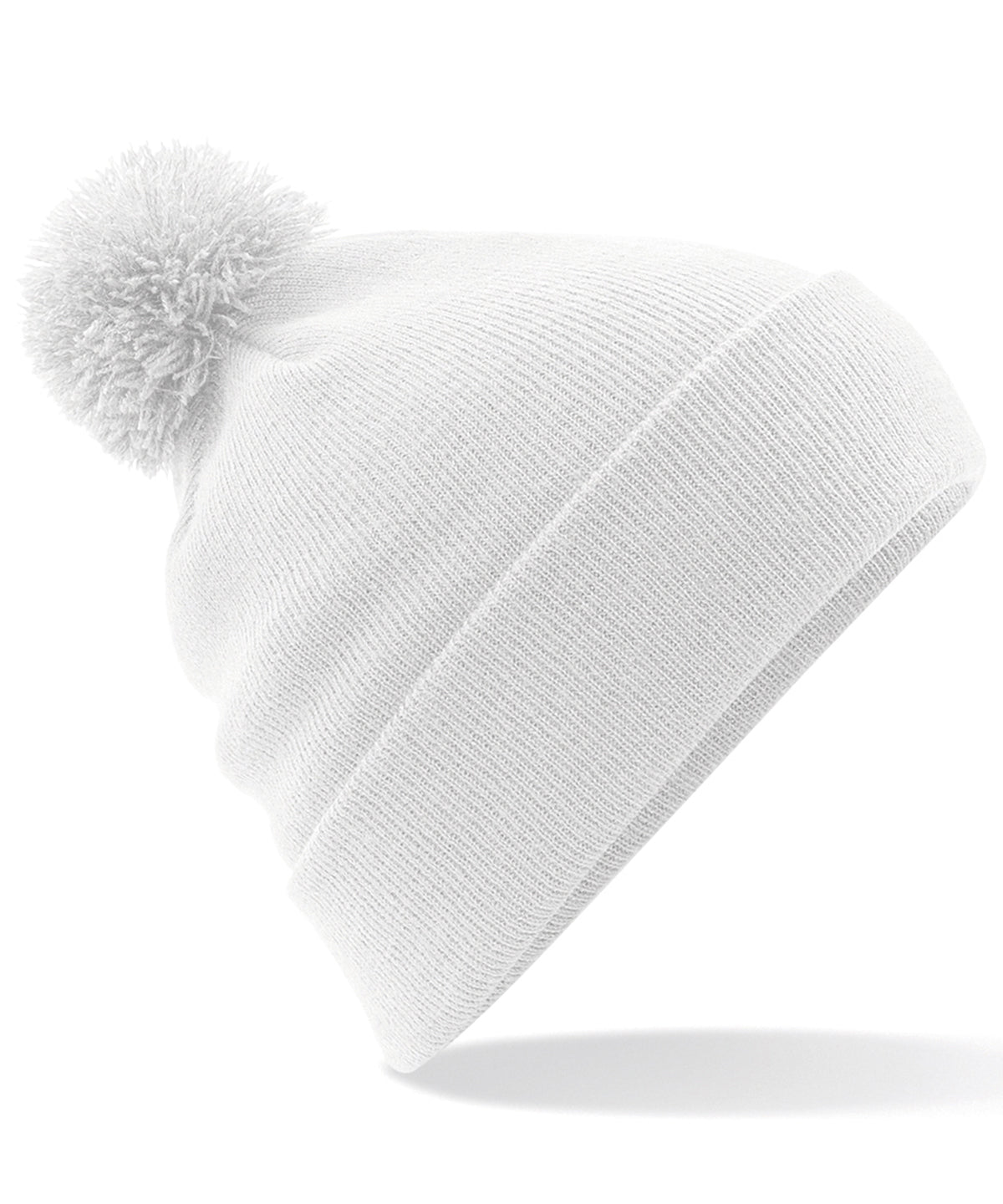 Beechfield Original pom pom beanie White
