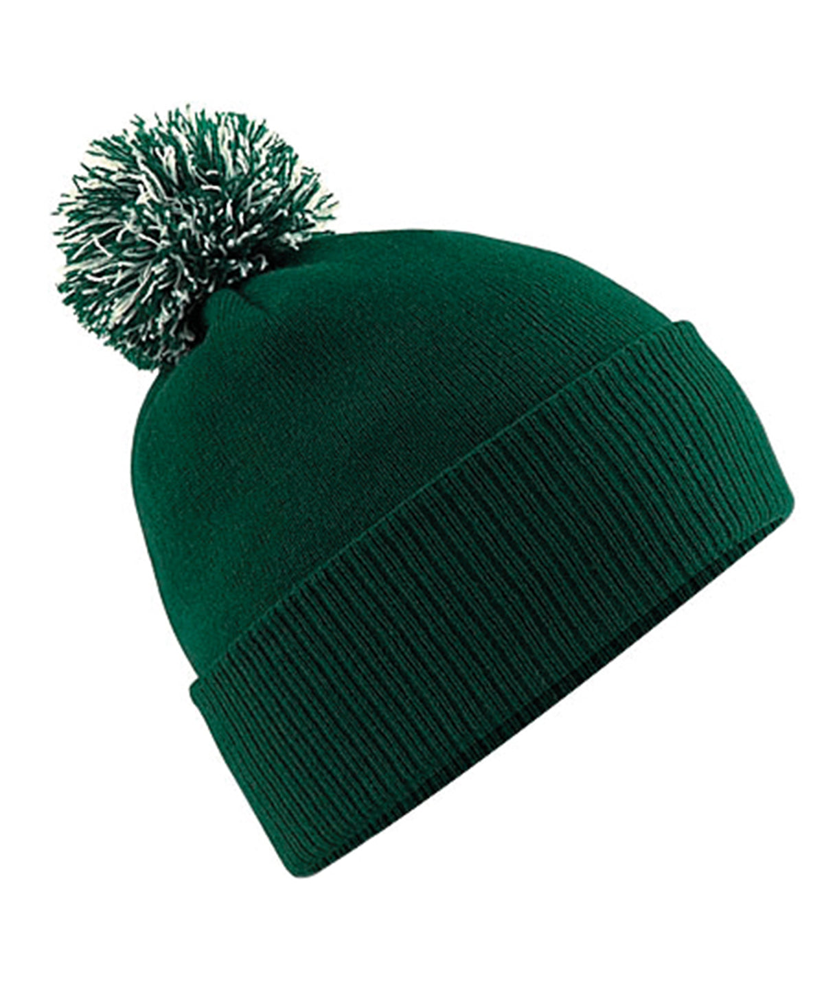Beechfield Snowstar® beanie Bottle Green/Off White
