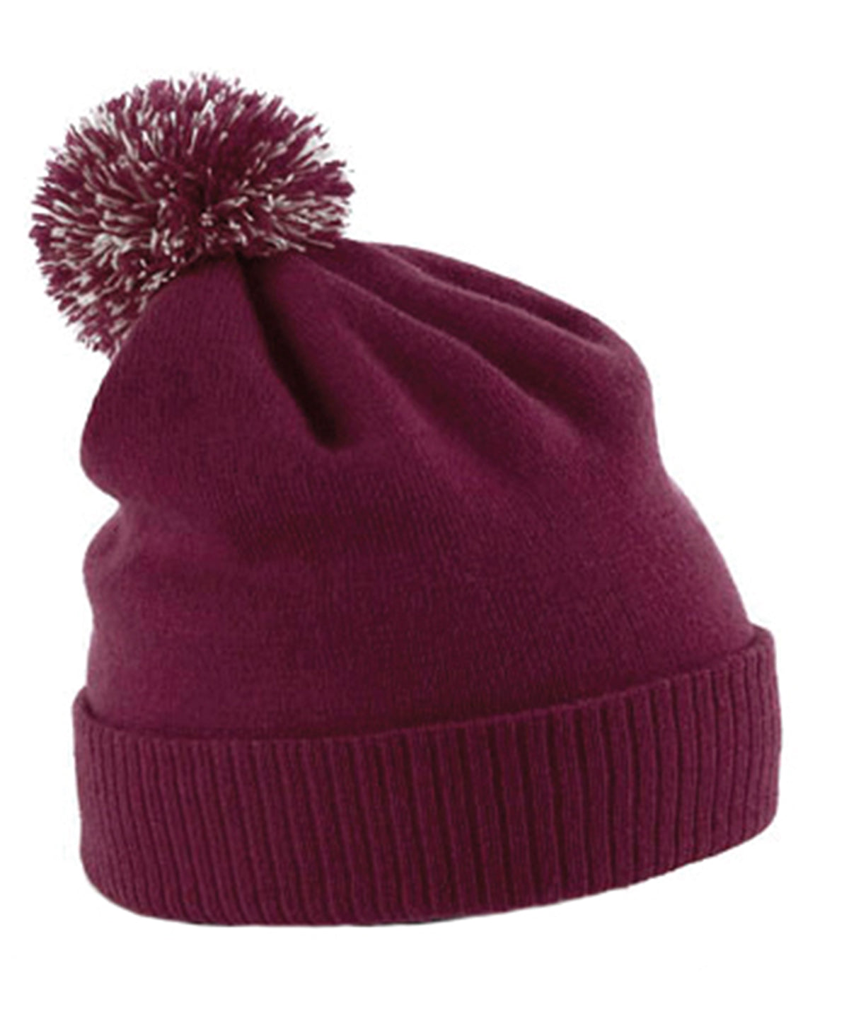 Beechfield Snowstar® beanie Burgundy/Off White