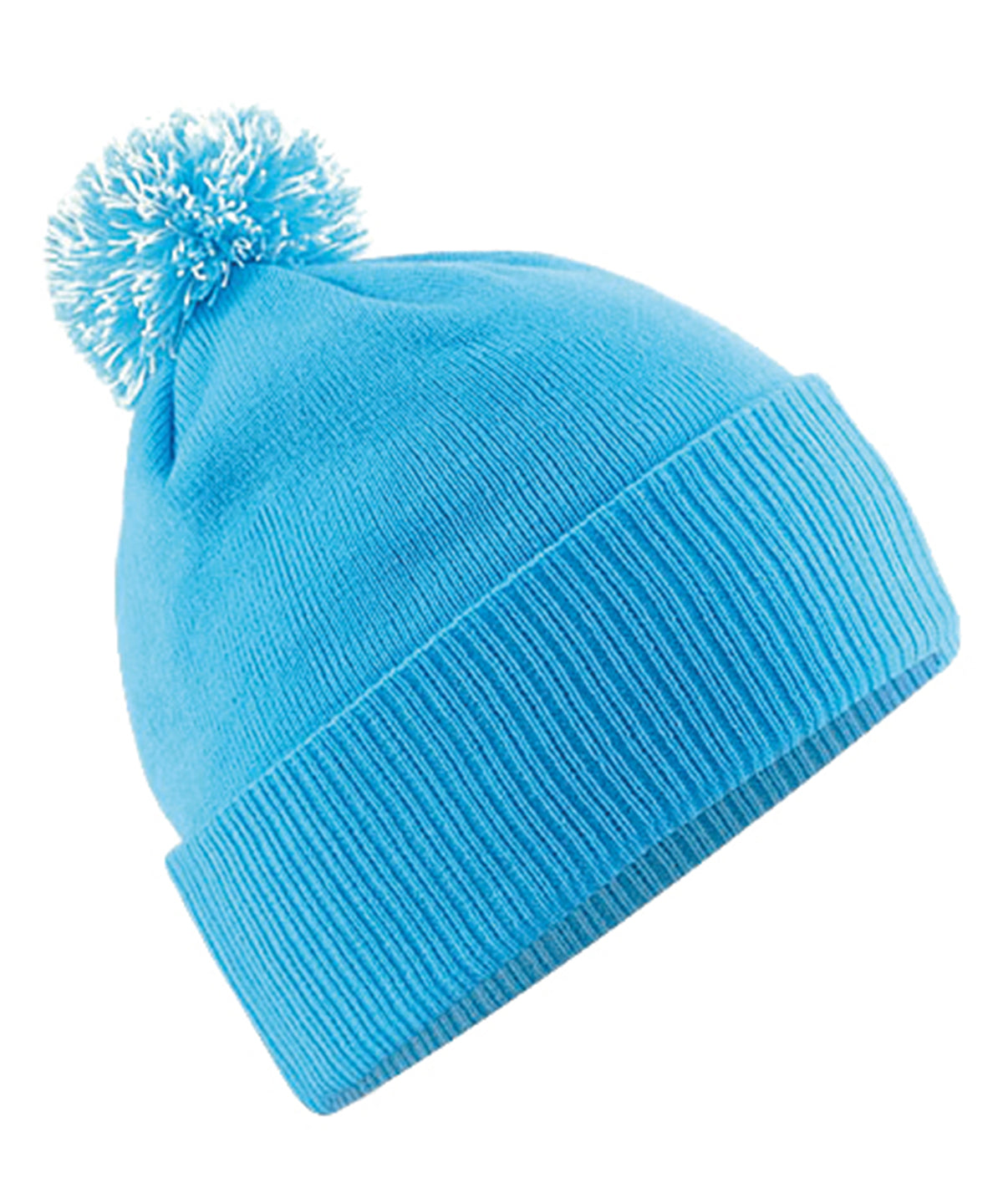 Beechfield Snowstar® beanie Surf Blue/Off White
