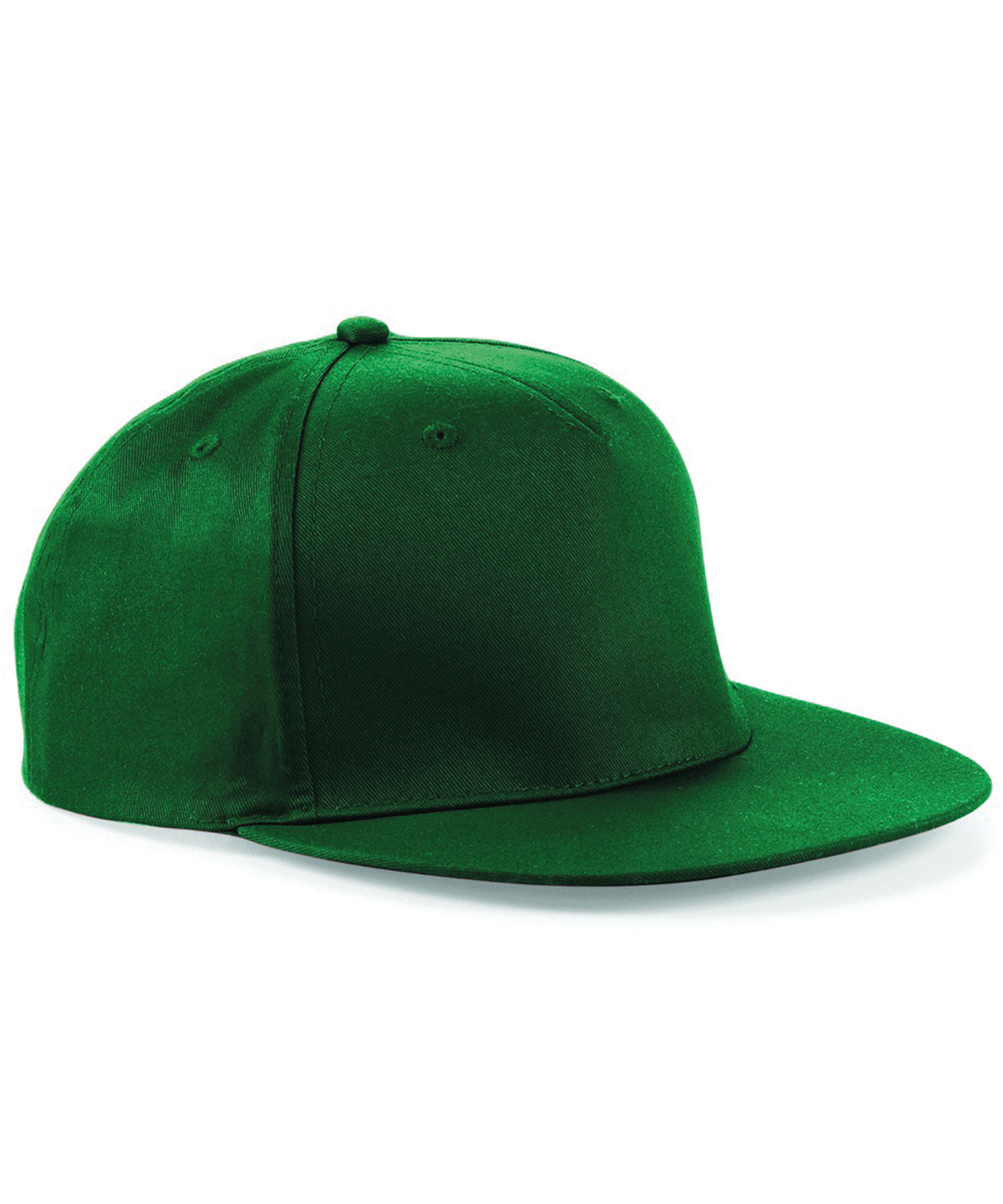 Beechfield 5-panel snapback rapper cap Bottle Green