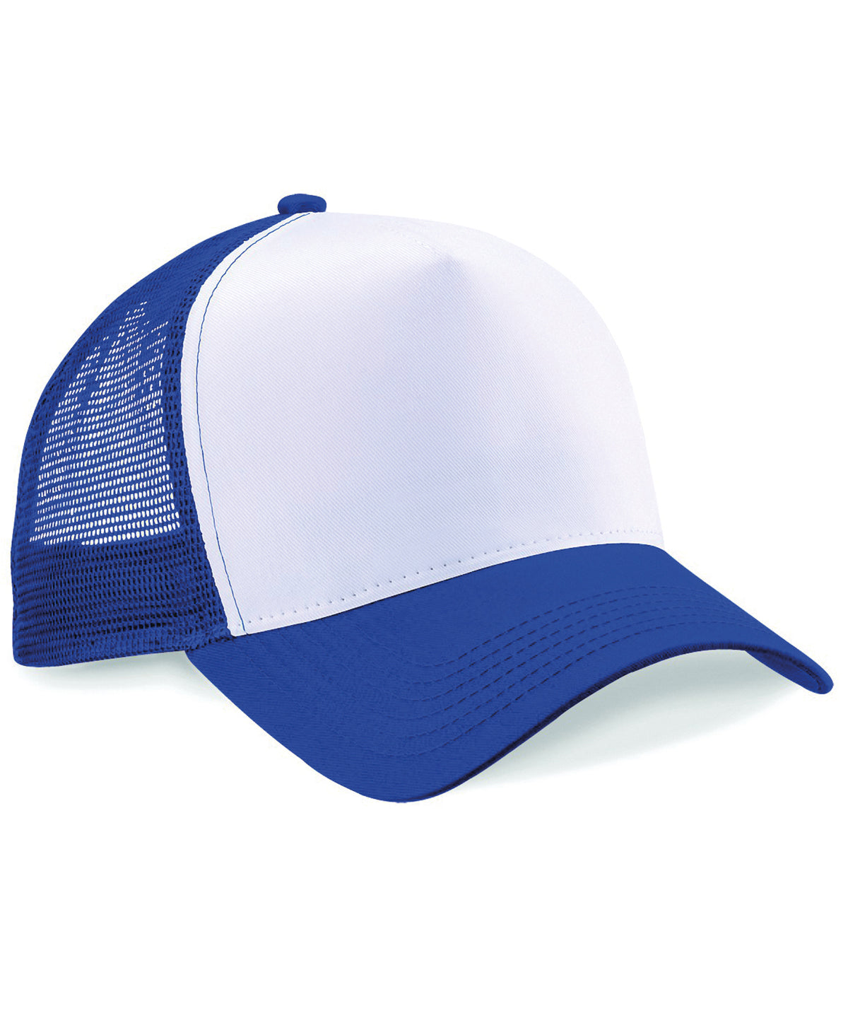 Beechfield Snapback trucker Bright Royal/White