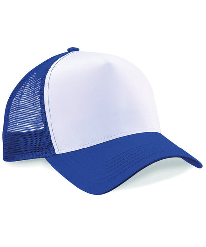 Beechfield Snapback trucker Bright Royal/White