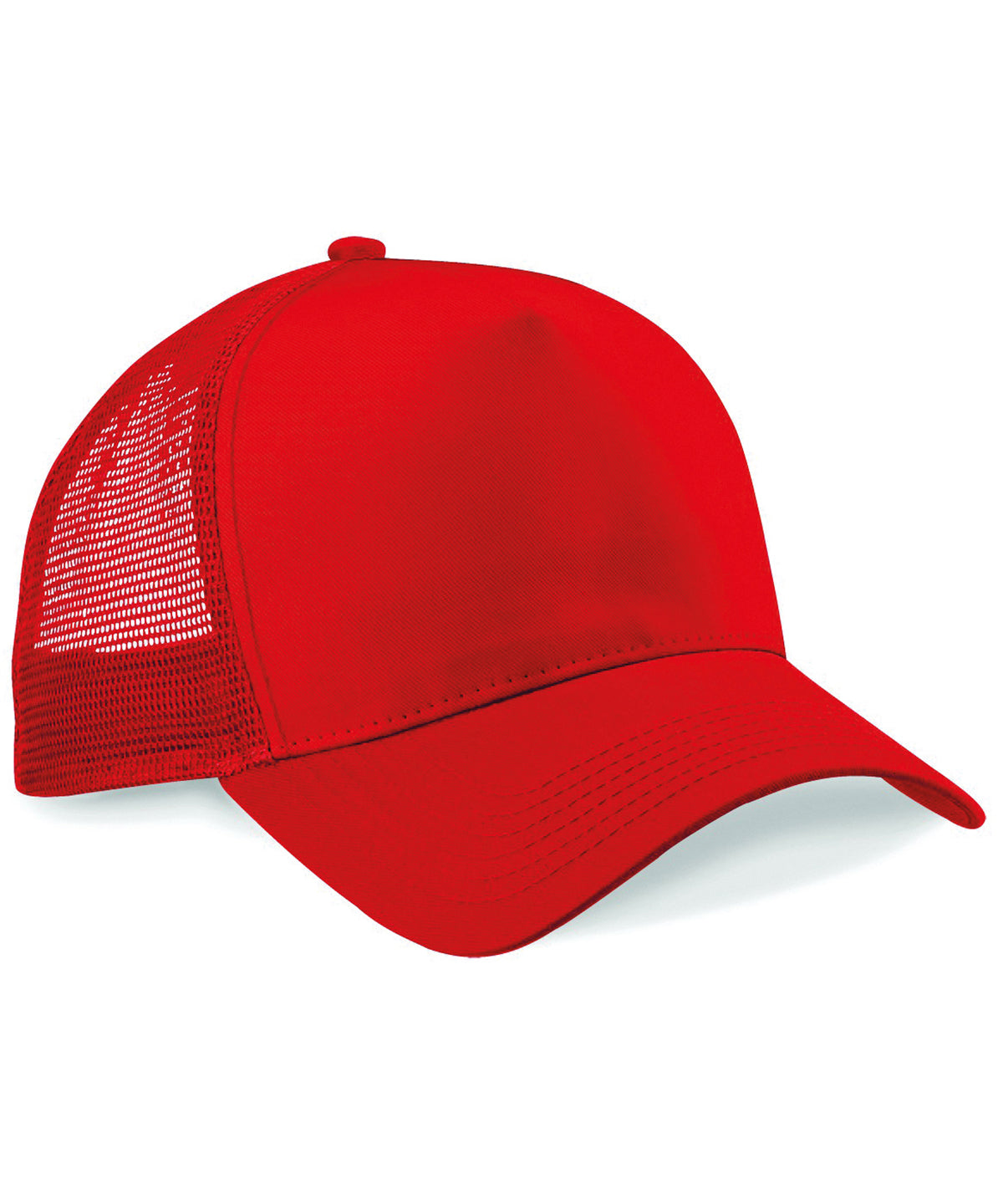 Beechfield Snapback trucker Classic Red/Classic Red