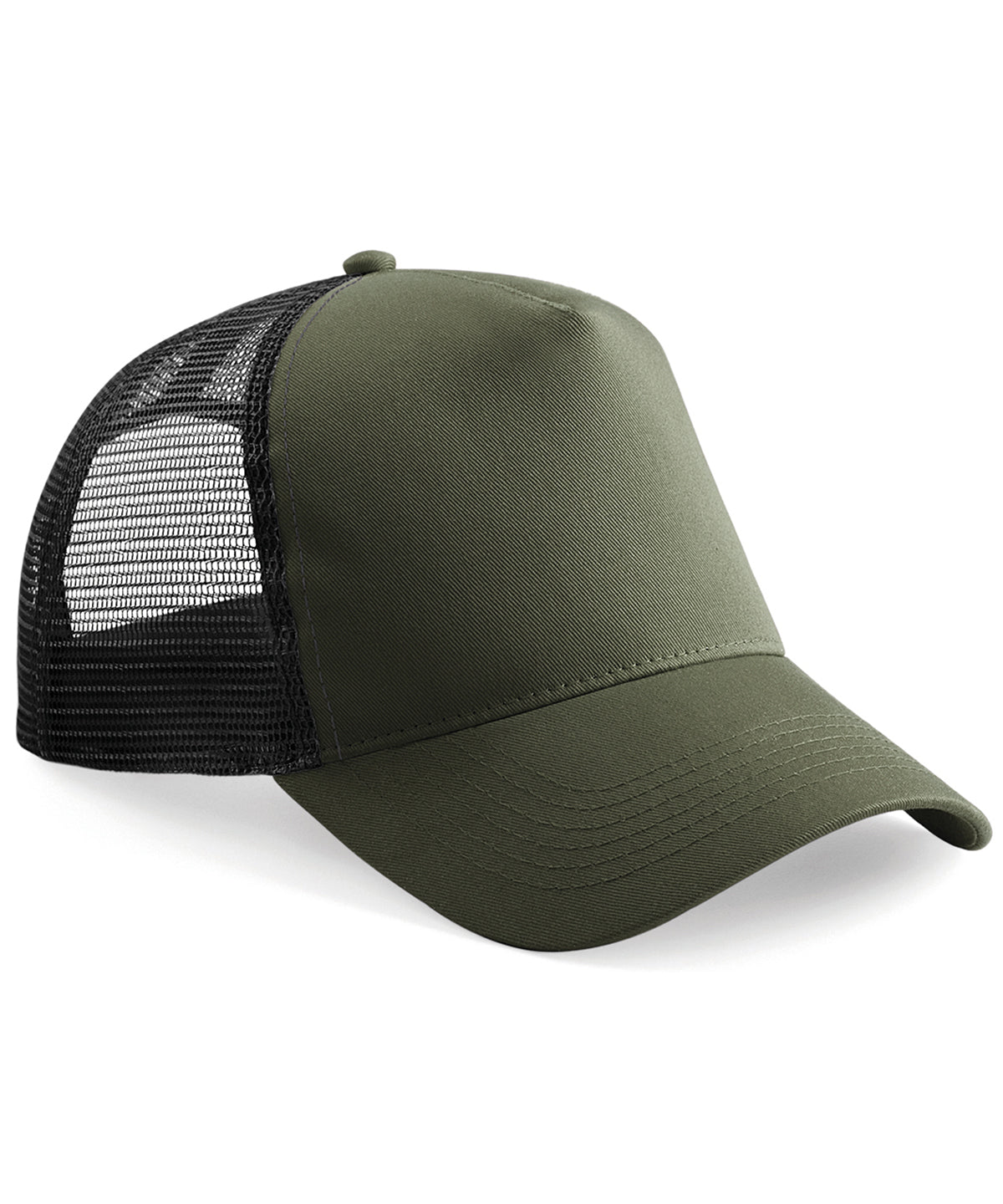 Beechfield Snapback trucker Olive Green/Black