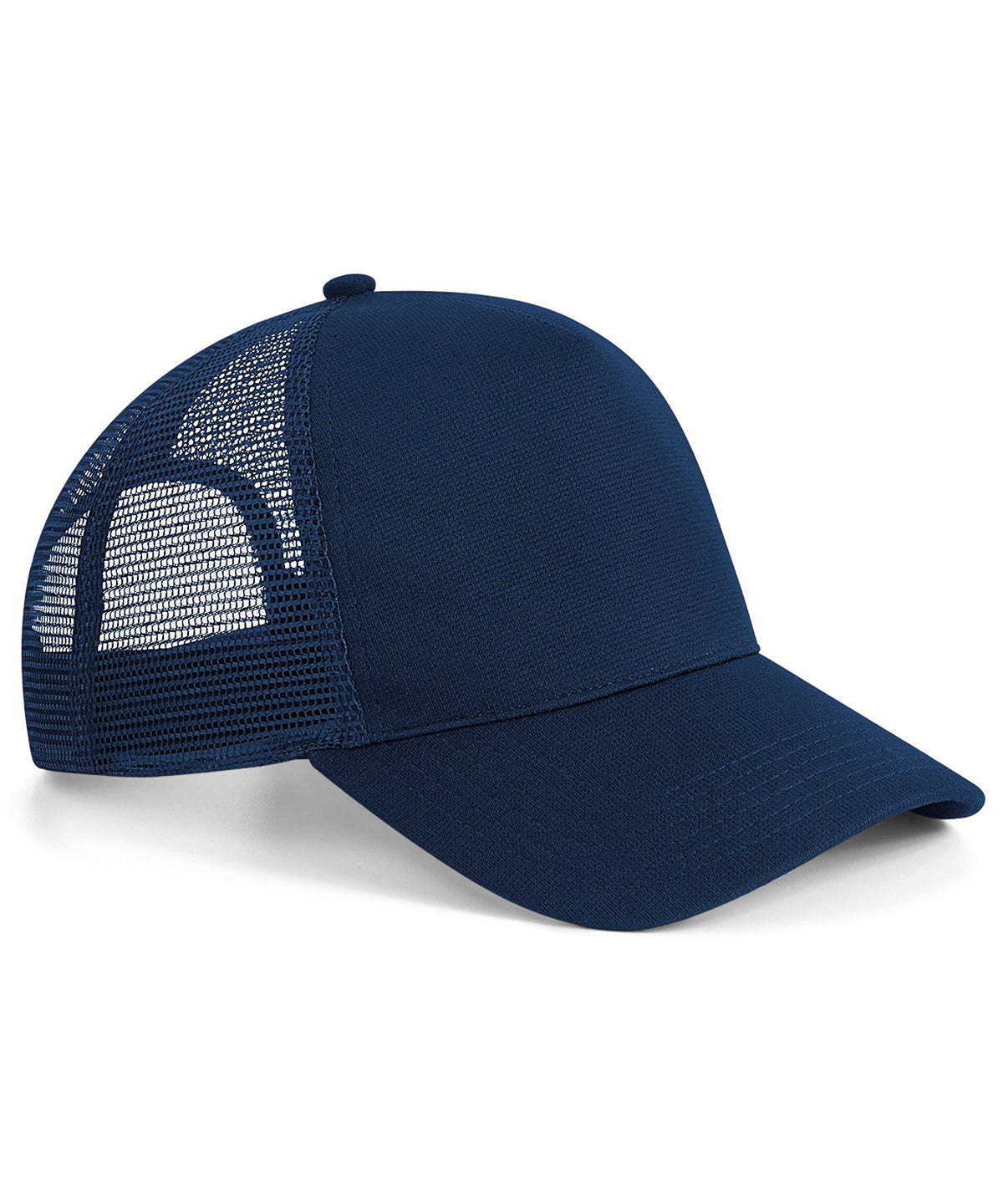Beechfield Microknit snapback trucker French Navy