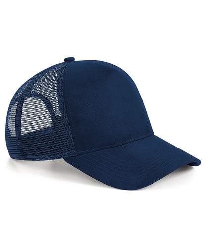 Beechfield Suede snapback trucker French Navy