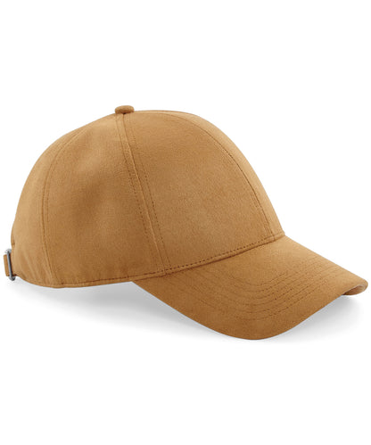 Beechfield Faux suede 6-panel cap Caramel