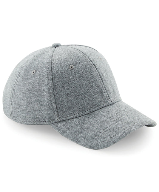 Beechfield Jersey athleisure baseball cap Heather Grey