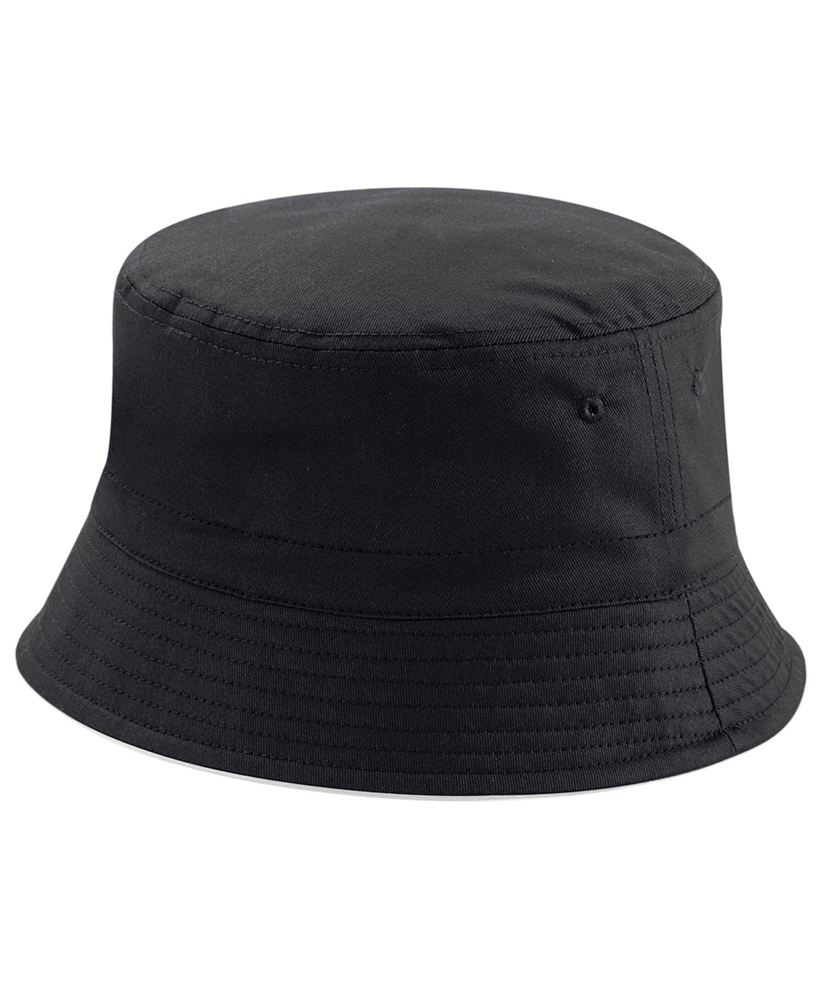 Beechfield Reversible bucket hat Black/Light Grey