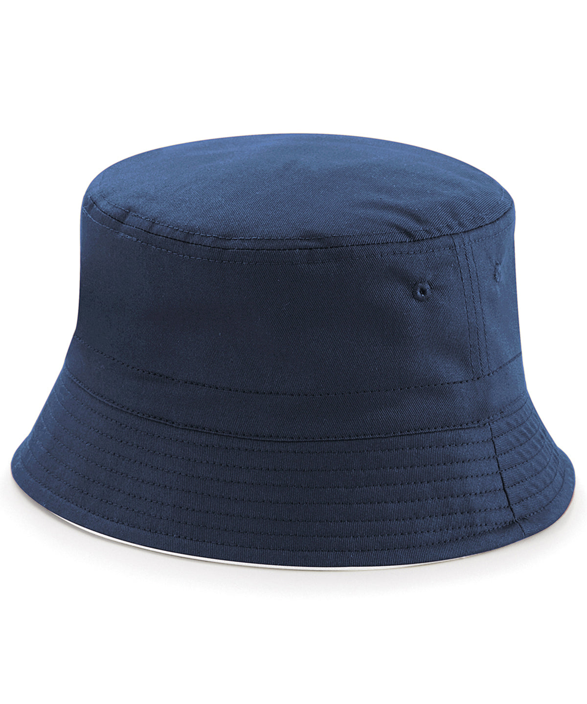 Beechfield Reversible bucket hat French Navy/White