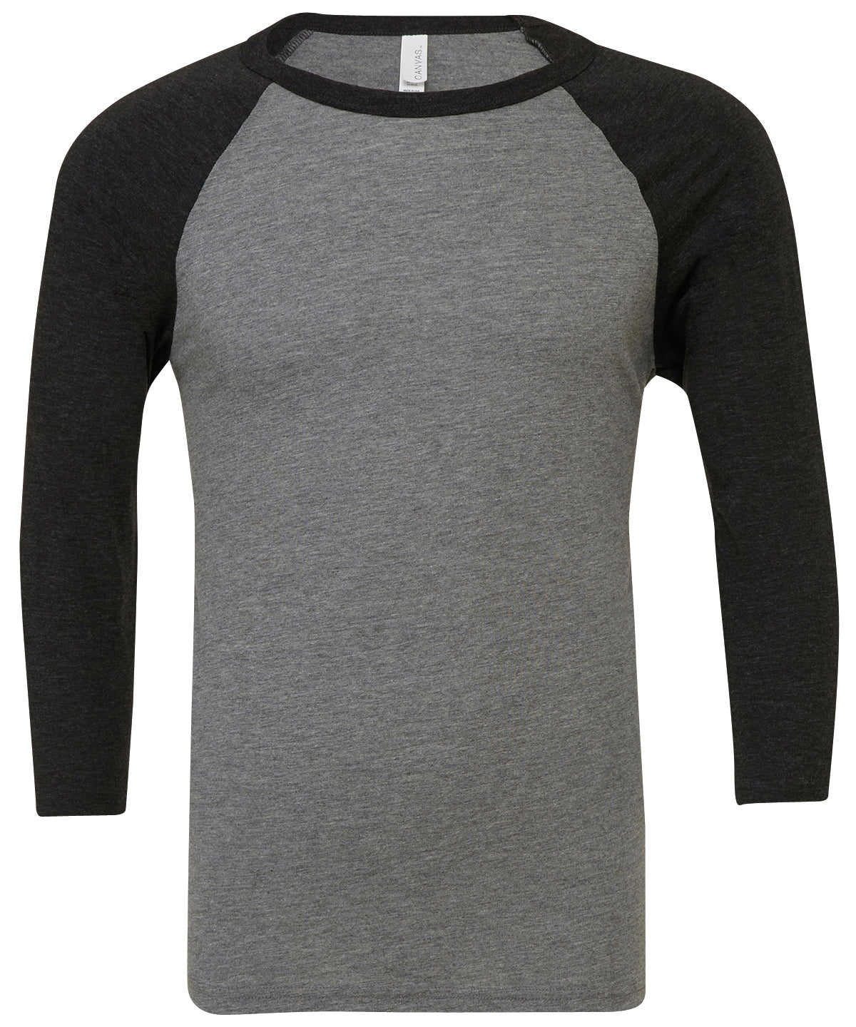 Bella+Canvas Unisex triblend ¾ sleeve baseball t-shirt Deep Heather/Black