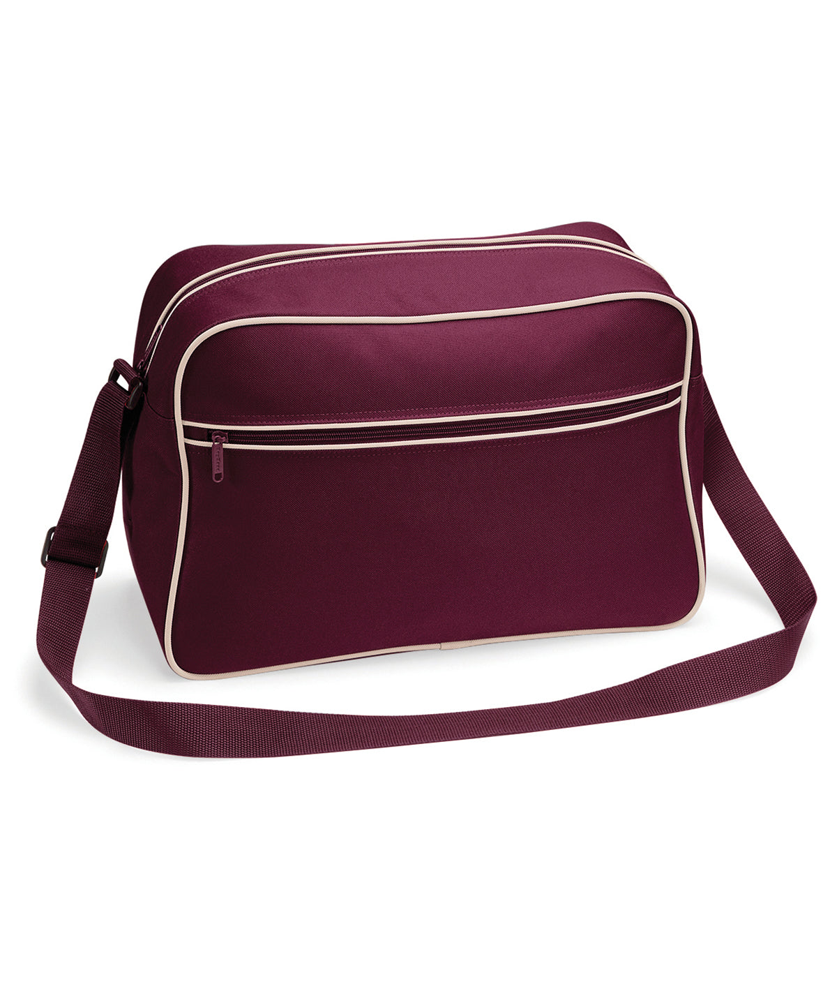 BagBase Retro shoulder bag Burgundy/Sand