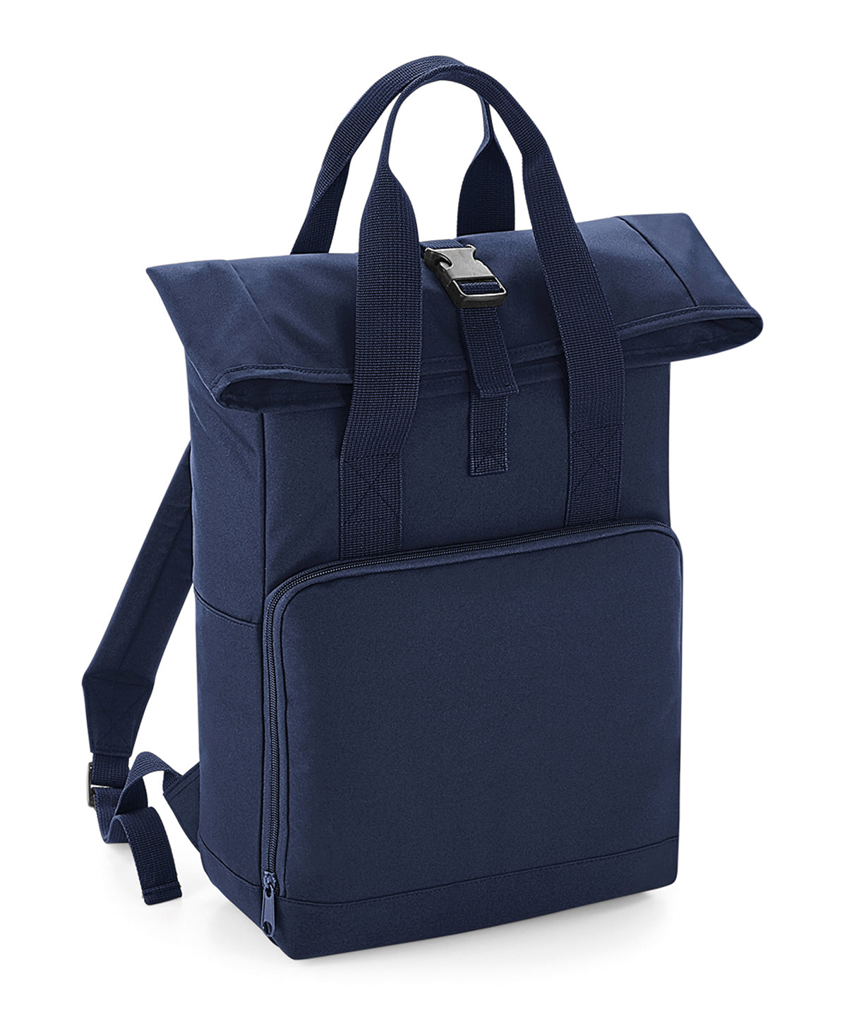 BagBase Twin handle roll-top backpack Navy Dusk