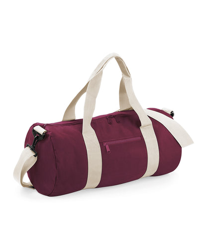 BagBase Original barrel bag Burgundy/Off White