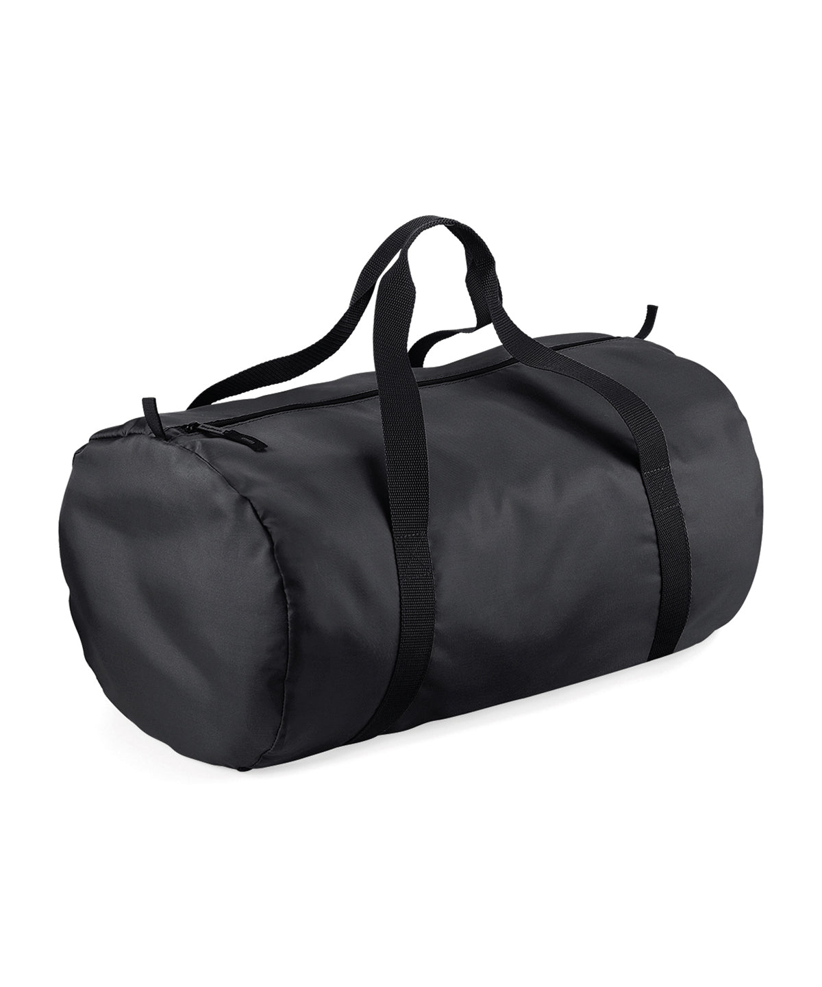 BagBase Packaway barrel bag Black/Black