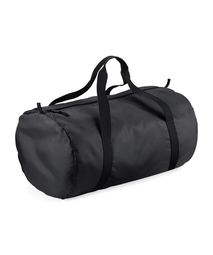 BagBase Packaway barrel bag Black/Black