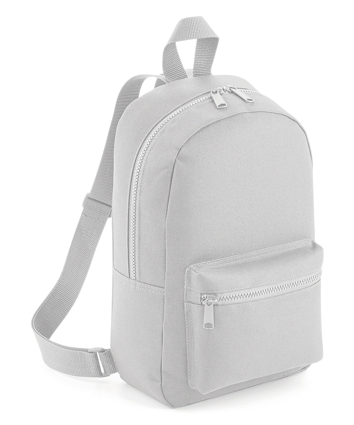 BagBase Mini essential fashion backpack Light Grey