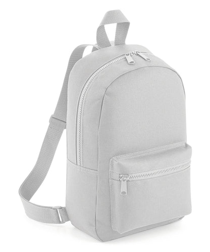 BagBase Mini essential fashion backpack Light Grey