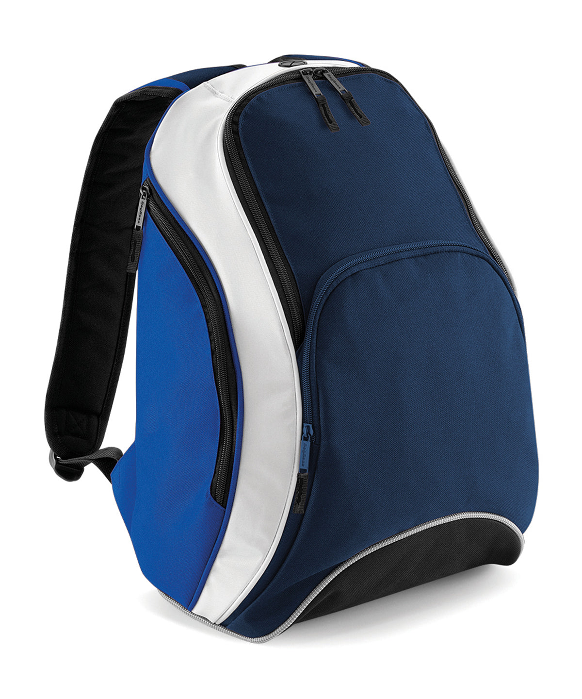 BagBase Teamwear backpack French Navy/Bright Royal/White