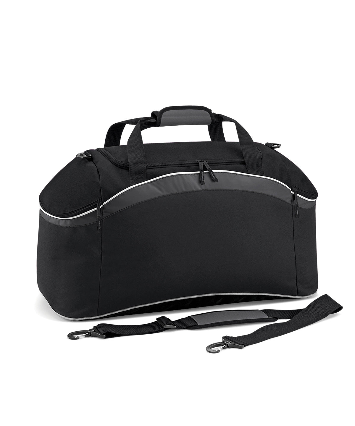 BagBase Teamwear holdall Black/Graphite Grey/White