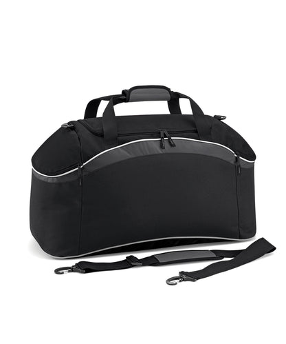 BagBase Teamwear holdall Black/Graphite Grey/White