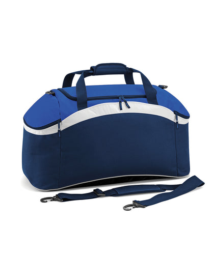 BagBase Teamwear holdall French Navy/Bright Royal/White