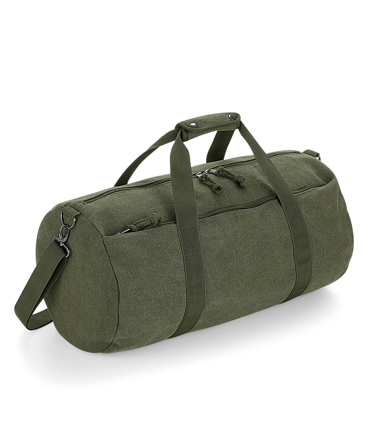 BagBase Vintage canvas barrel bag Vintage Military Green