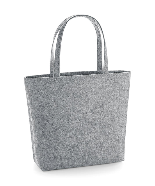 BagBase Felt shopper Grey Melange