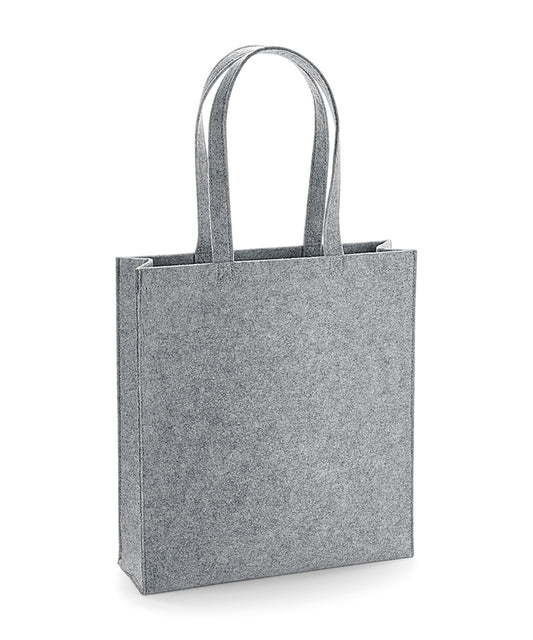 BagBase Felt tote bag Grey Melange